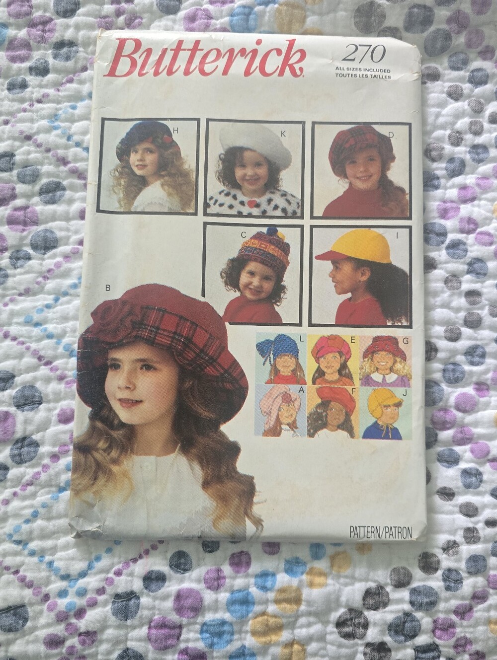 Butterick 6943 Childrens Vintage Fashion Hat Sewing Pattern 8 Styles All Sizes